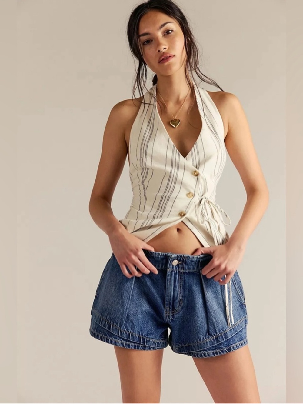 Free People we the free CRVY Low Ryder Shorts